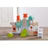 Blocs de construction en bois pour enfant - Miaou et Ouaf