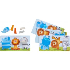 Puzzle premier âge en bois - Les 3 amis acrobates