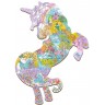 Puzzle 48 pièces en bois pour enfant - Licorne
