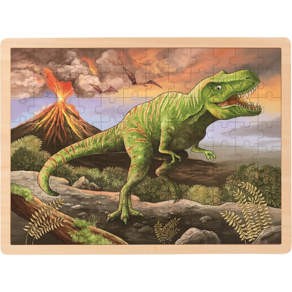 Puzzle 96 pièces en bois pour enfant - Tyrannosaurus rex