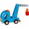 Camion plateau grue en bois pour enfant