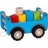 Camion plateau grue en bois pour enfant