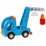 Camion plateau grue en bois pour enfant