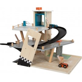 Garage à voitures en bois pour enfant