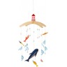 Mobile en bois pour bébé - Voyage marin
