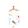 Mobile en bois pour bébé - Voyage marin