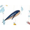Mobile en bois pour bébé - Voyage marin