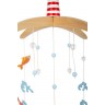 Mobile en bois pour bébé - Voyage marin