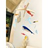 Mobile en bois pour bébé - Voyage marin