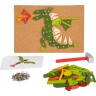 Jeu de clous en bois pour enfant - Dragon