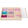 Coffret de perles en bois à enfiler pour enfant - Douceur printanière