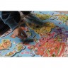 Puzzle magnétique 92 pièces en bois pour enfant - Carte du monde