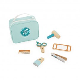 Mallette du Coiffeur avec accessoires en bois pour enfant
