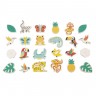 24 Magnets tropicaux en bois pour enfant - Tropik