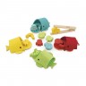 Jeu de tri des couleurs en Bois pour enfant - Baleines