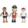 Ensemble figurines en bois - Bande de pirates