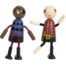 Ensemble figurines en bois - Bande de pirates