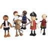 Ensemble figurines en bois - Bande de pirates