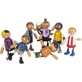 Figurine en bois pour enfant - Ma grande famille