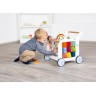 Chariot de marche en bois pour bébé - Arc-en-ciel