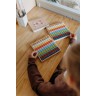 Jeu de table d'addition en bois pour enfant