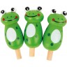 Jeu de solitaire en bois pour enfant - Grenouille