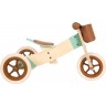 Tricycle et draisienne 2 en 1 en bois pour enfant - Pistache caramel