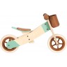 Tricycle et draisienne 2 en 1 en bois pour enfant - Pistache caramel