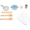 Grande cuisine en bois rose pour enfant