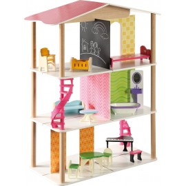 Maison de poupée en Bois Triplex pour Enfant